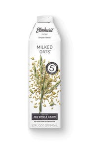 Elmhurst Milked Oats™, 32oz Carton - non-dairy oat milk with 20g of whole grain