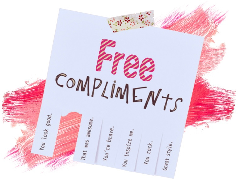 A note offering free compliments