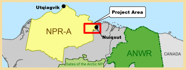 Map of the National Petroleum Reserve - Alaska