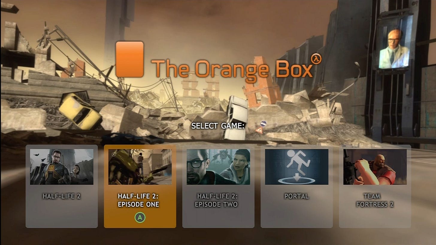 433534-the-orange-box-xbox-360-screenshot-main-game-select-menu 433534-the-orange-box-xbox-360-screenshot-main-game-select-menu
