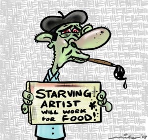 12 Things all Starving Artists Believe - Online Marketing for Artists -