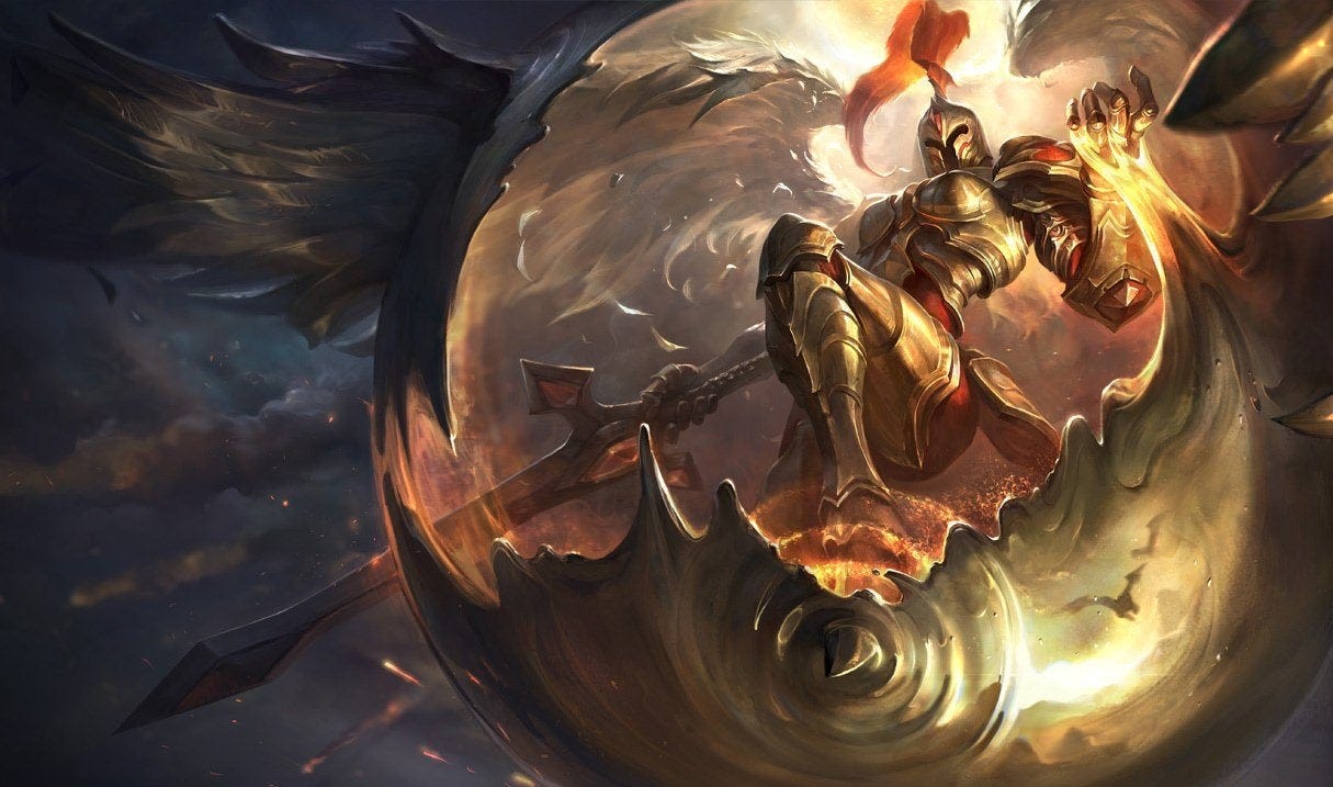 feel like Kayle's new default splash is an absolute travesty in comparison  to her previous one : r/leagueoflegends