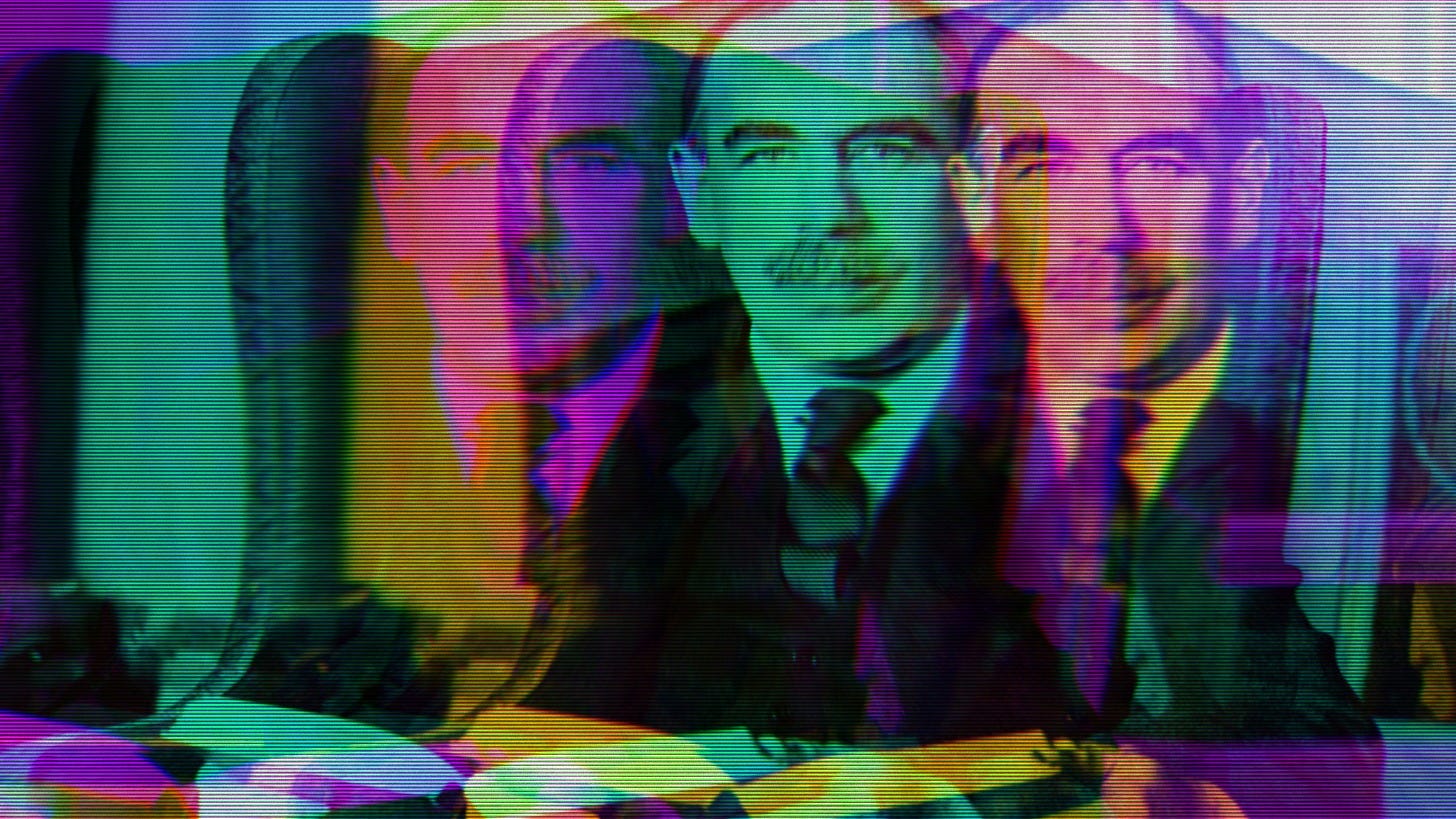 Rainbow photo of John Maynard Keynes