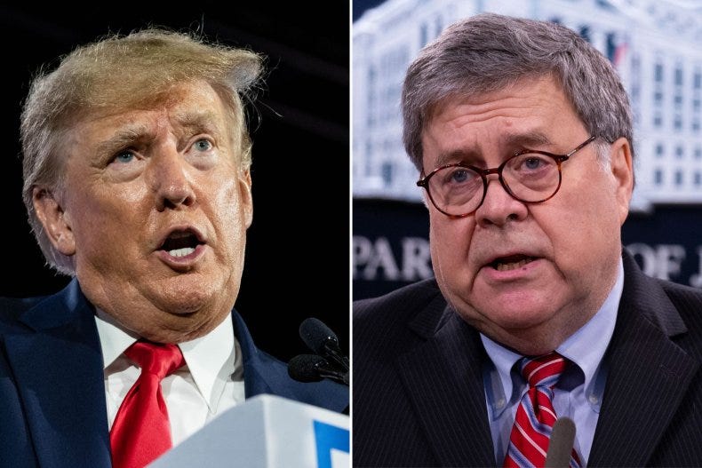 Donald Trump and Bill Barr