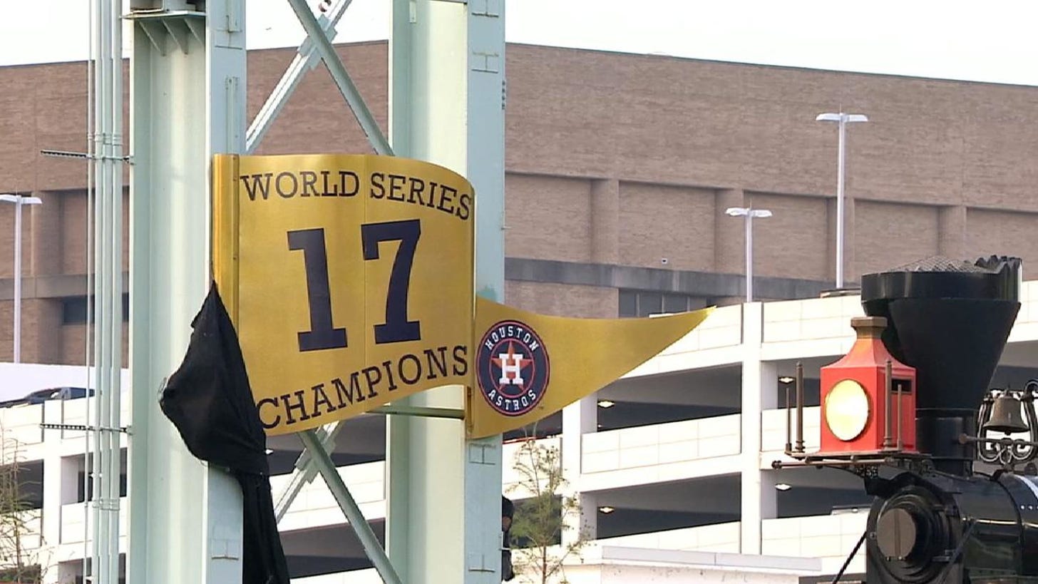 Astros raise championship banner in Houston