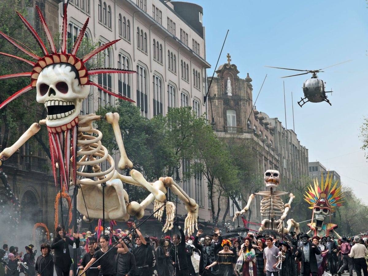 Sugar, skulls and explosions – how James Bond revived Mexico's 'Day of the  Dead' - World News - Mirror Online