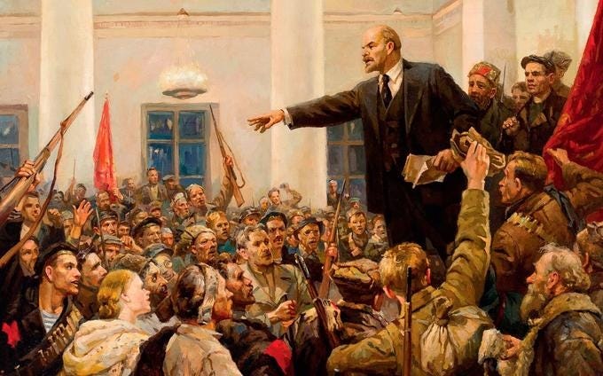 Vladimir Lenin Addressing Crowd | Know Your Meme