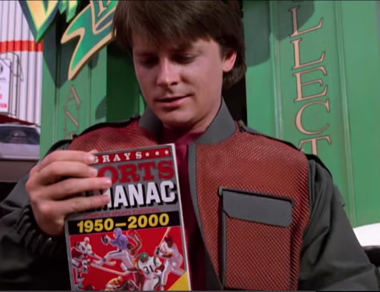 BACK TO THE FUTURE PART II "GRAYS SPORTS ALMANAC"