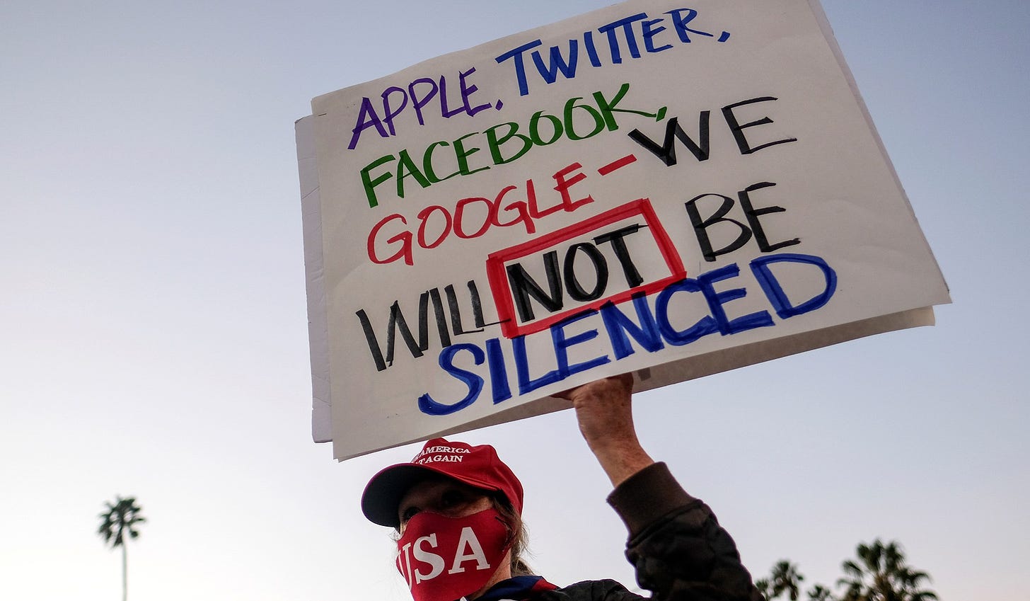 Apple, Twitter, Facebook, Google we will NOT be silenced