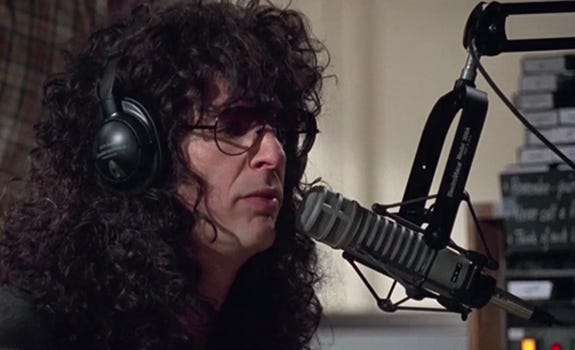 Howard Stern plays himself in "Private Parts," a 1997 Paramount Pictures biopic about his life and career.