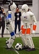 File:NimbRo-OP2X Humanoid Soccer Robot at RoboCup 2018 in Montreal.jpg