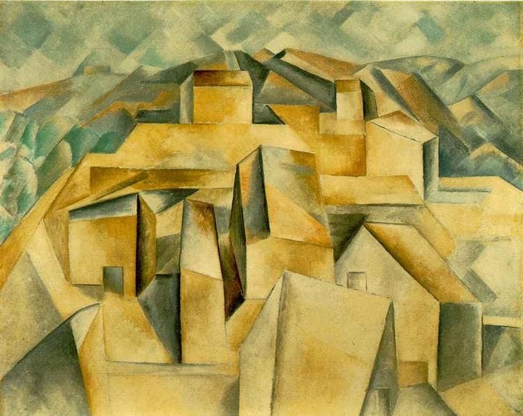 Houses on the hill, 1909 - Pablo Picasso | Picasso cubism, Pablo picasso  paintings, Pablo picasso art