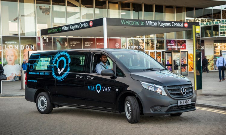 ViaVan's fourth shared ride service launches in Milton Keynes