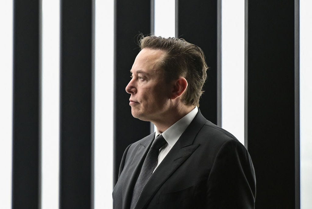 CEO Elon Musk at the opening of Tesla's "Gigafactory" in Germany last month. (Patrick Pleul / Getty Images)