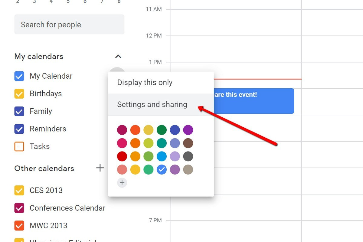 How To Share Your Google Calendar | Ubergizmo