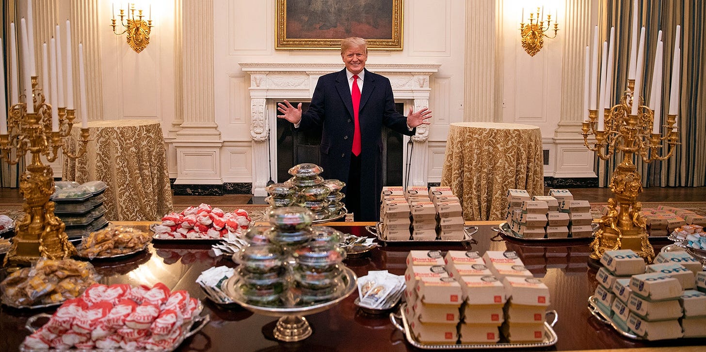 The Pure American Banality of Donald Trump&amp;#39;s White House Fast-Food Buffet |  The New Yorker