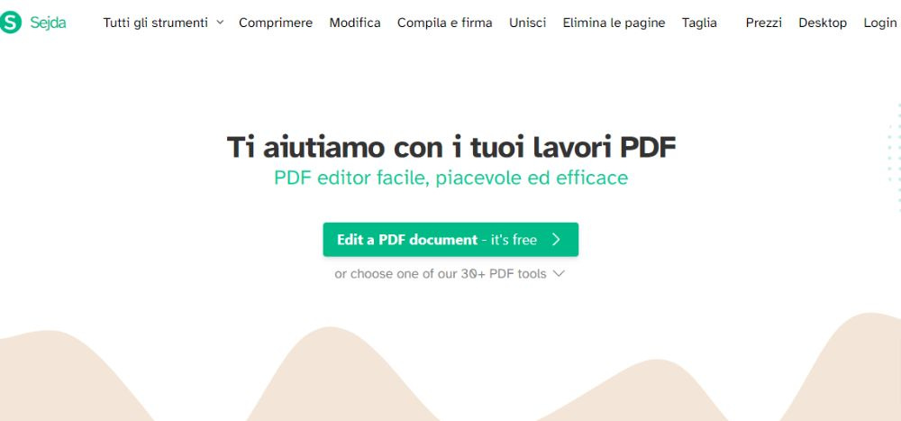 Sejda e i migliori tool per modificare PDF online e offline