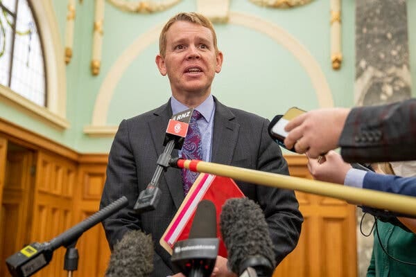 New Zealand’s minister of police, Chris Hipkins, discussed the Proud Boys and the Base on Thursday in Wellington. “These are white supremacist terrorist groups,” he said.