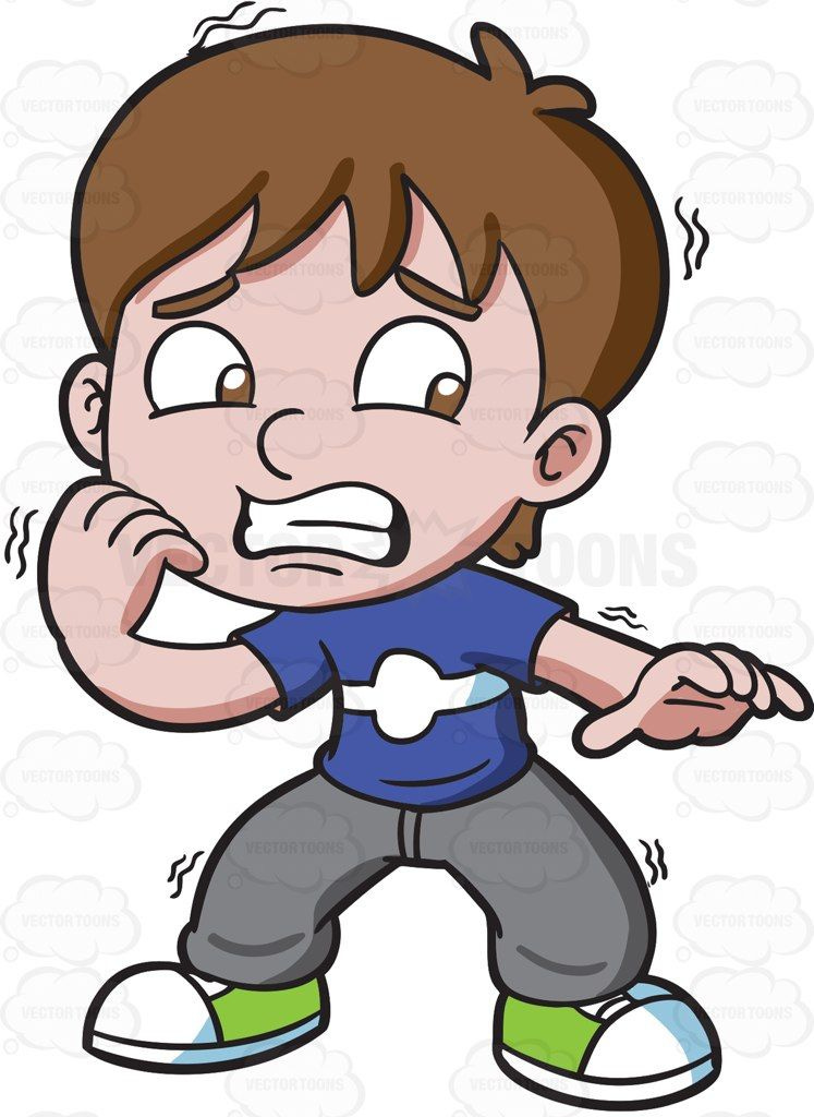 A Nervous And Scared Boy | Character design animation, Scared child, Kids  vector