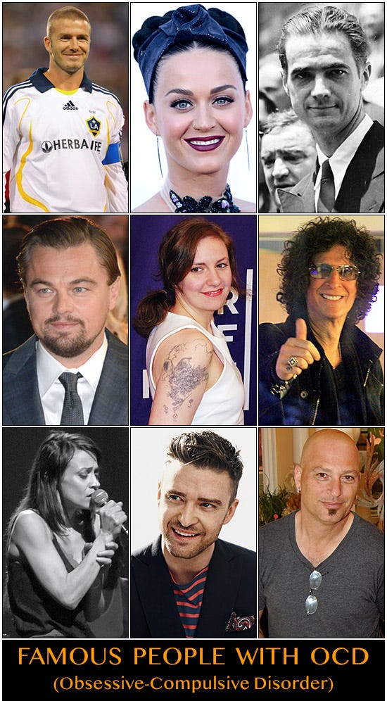 9 Celebrities & Famous People With OCD (Obsessive-Compulsive Disorder)