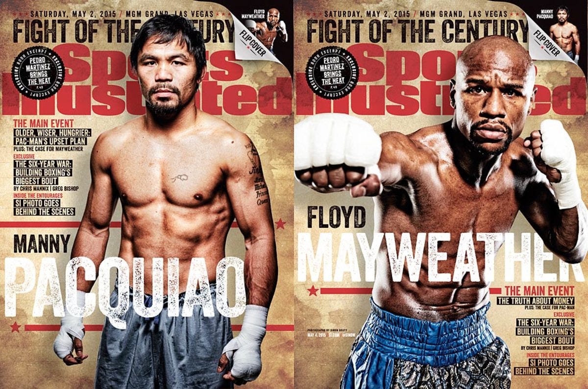 SI cover: Fight of the century, Mayweather vs. Pacquiao - Sports Illustrated