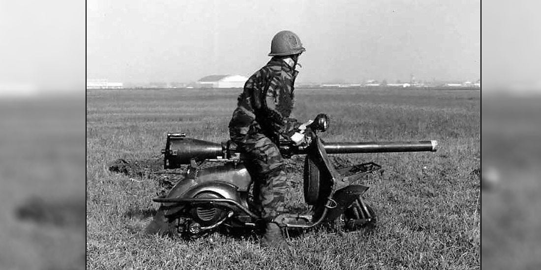 Vespa 150 TAP History: Paratroopers Used Bazooka Vespas in Combat