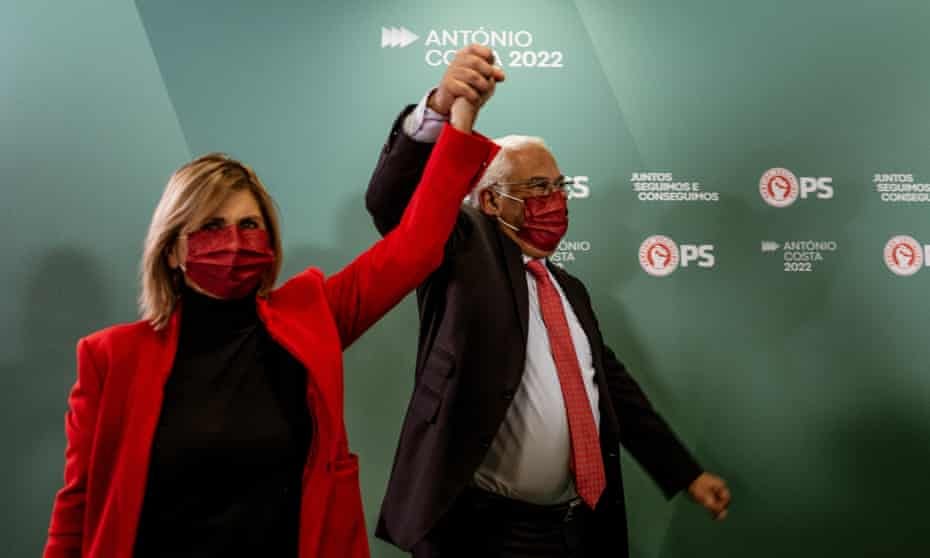 Portugal general election: Socialists win surprise outright majority |  Portugal | The Guardian