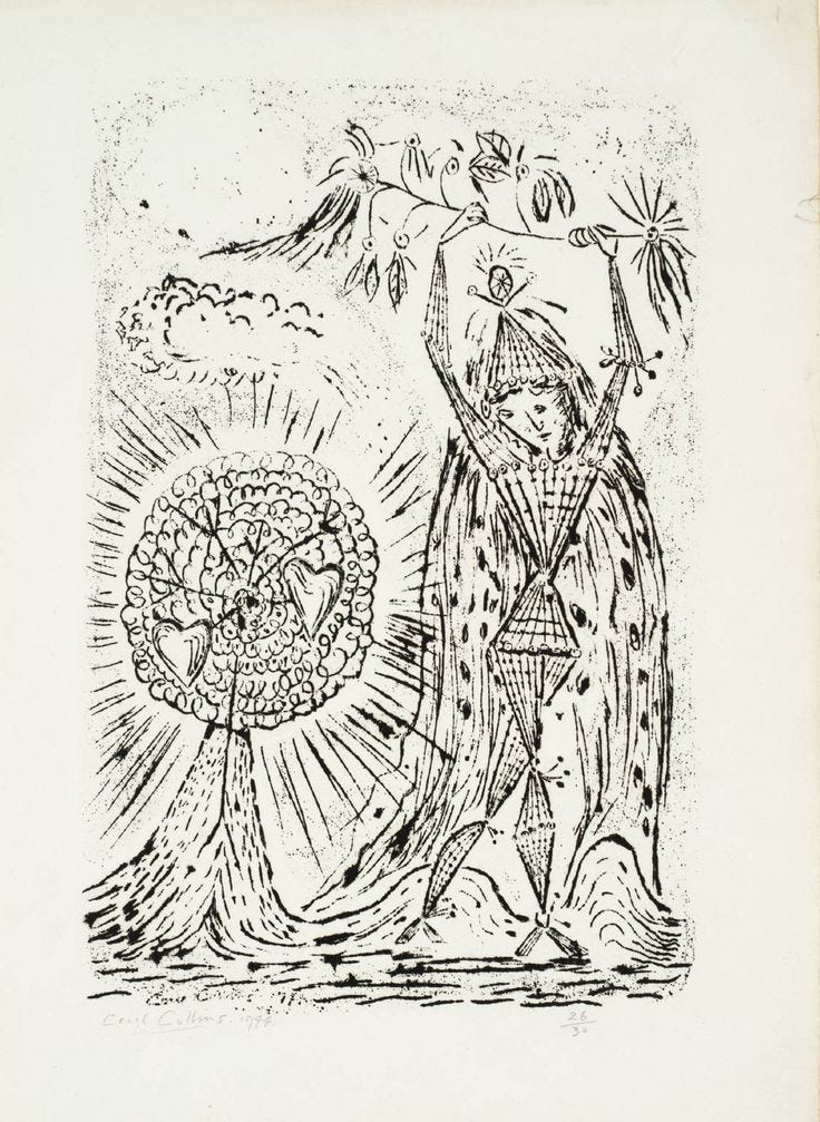 Cecil Collins, 'The Joy of the Fool' 1944 | Christian symbols, Visual art,  Religion art