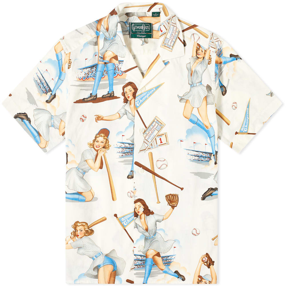 Gitman Vintage Camp Collar Swingers Shirt White | END.
