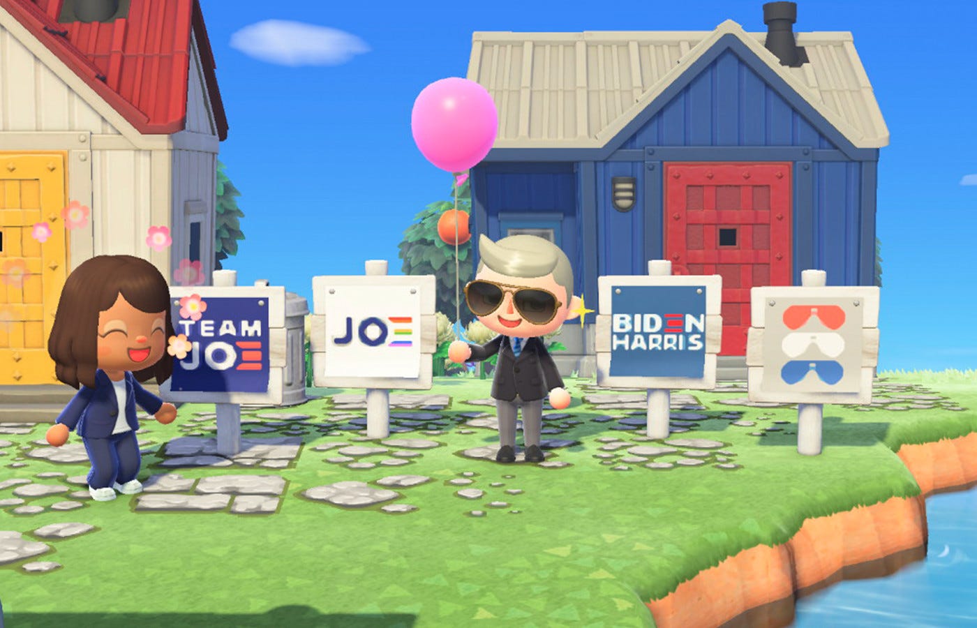 Biden campaign launches official Animal Crossing: New Horizons yard signs -  The Verge
