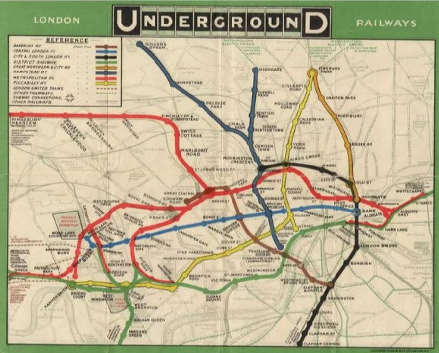 A mess of a map of London