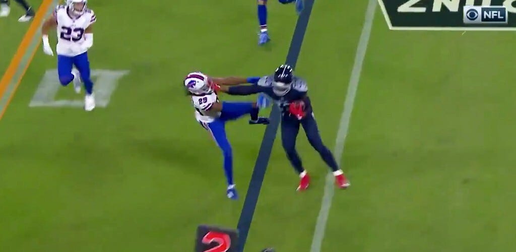 Derrick Henry Unleashed A Mean Stiff Arm And Sent Josh Norman Flying