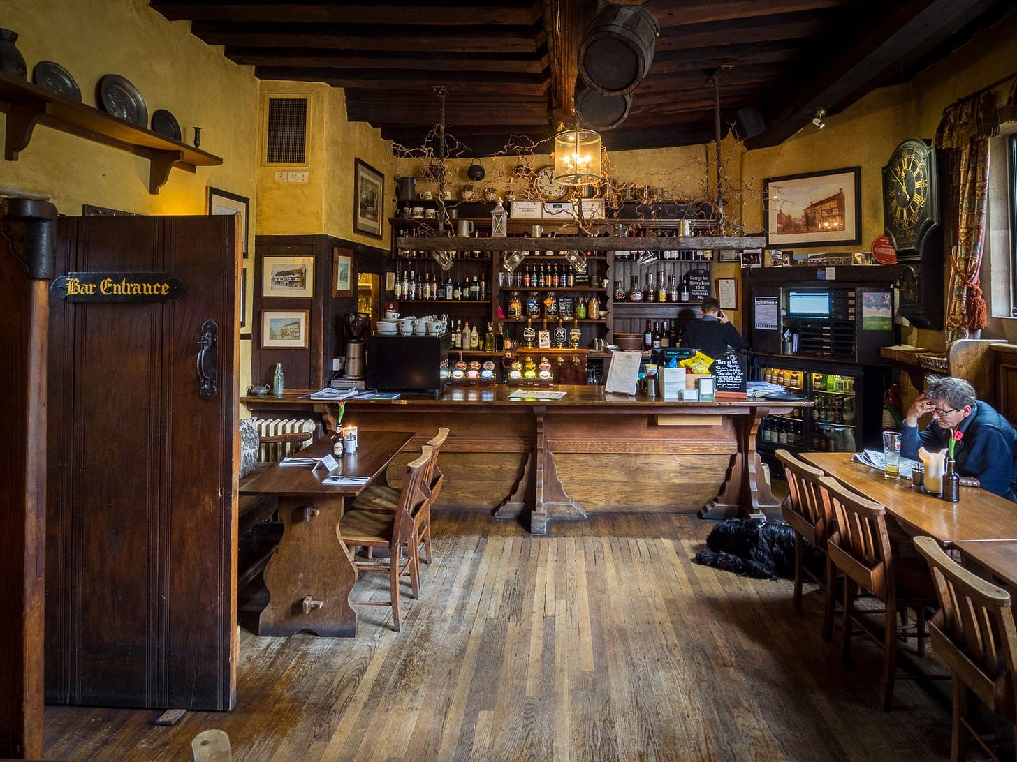 The George Inn Bar, Norton St. Philip | Old fireplace, Secret rooms, Inn