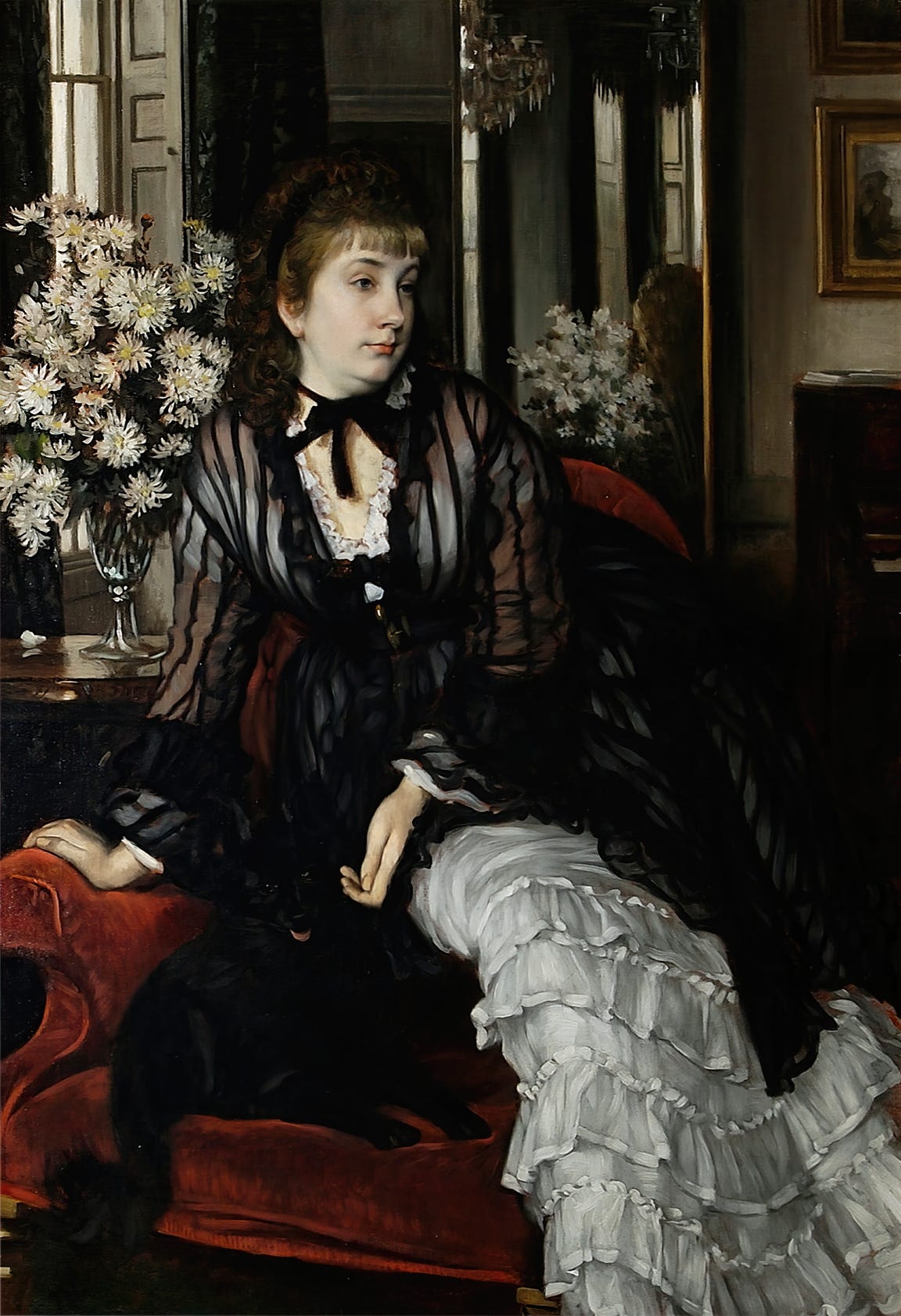 Portrait of Sydney Isabella Milner-Gibson (1872) by James Tissot