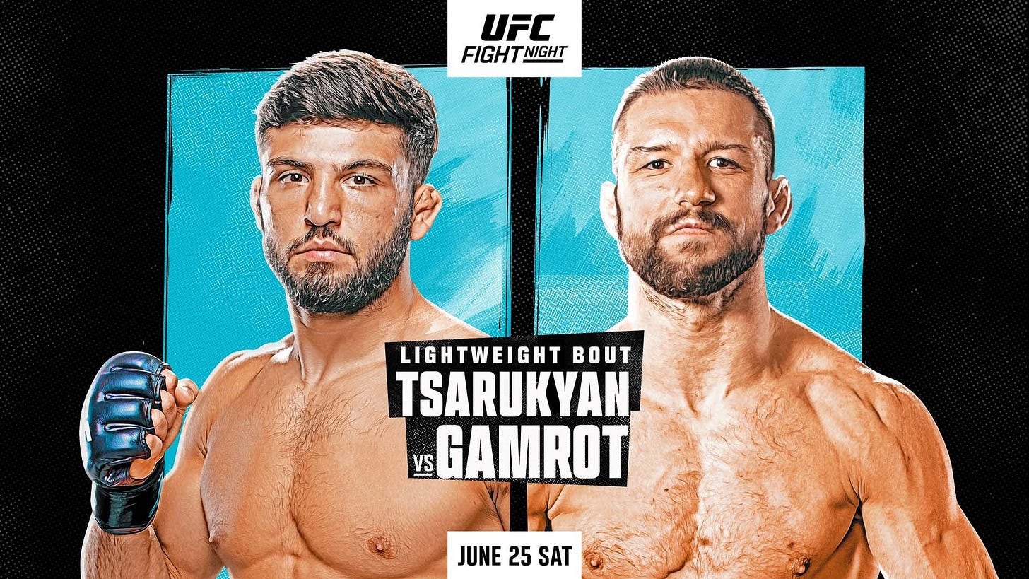 UFC Fight Night: Tsarukyan vs Gamrot Fighter Salaries & Incentive Pay