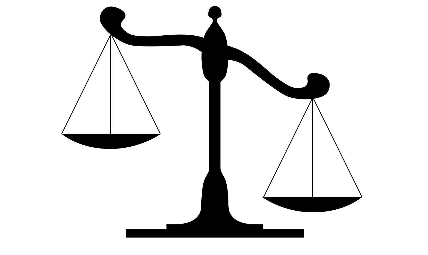 tilted justice scales | We the Governed