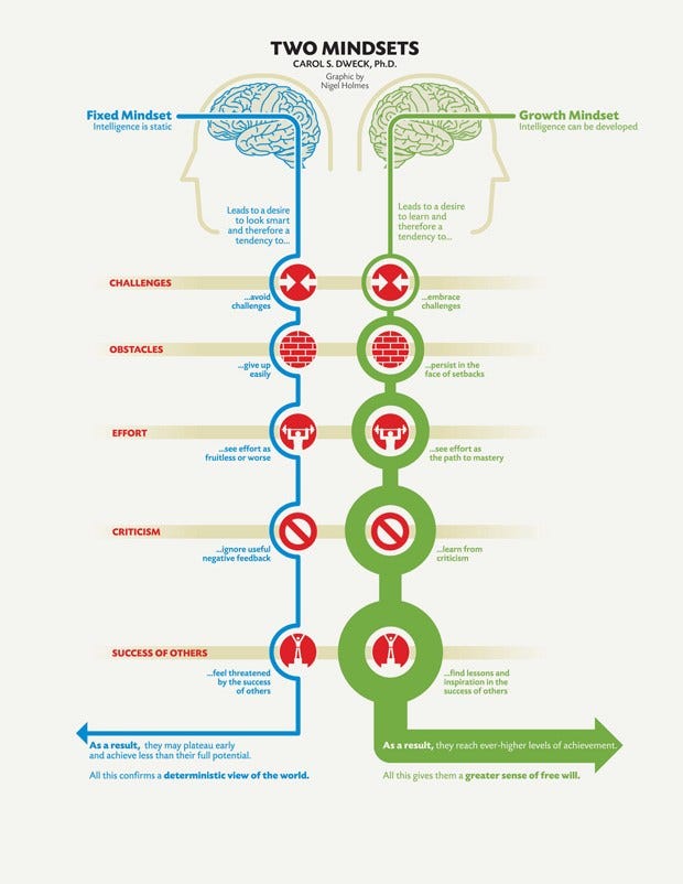 Fixed vs. Growth: The Two Basic Mindsets That Shape Our Lives – Brain  Pickings