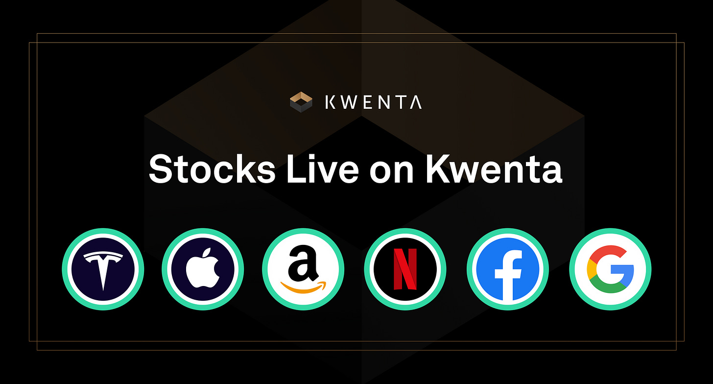 Stocks are now live on Kwenta