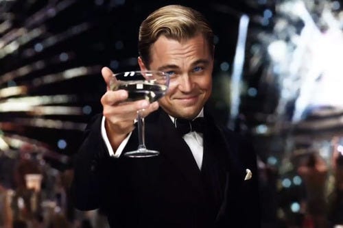 The Great Gatsby: Cheers, Old Sport! – These words are my own.