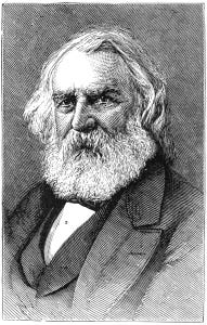 Portrait of Henry Wadsworth Longfellow.