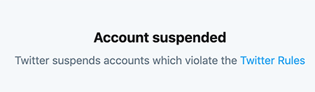 Twitter account notices and what they mean - suspensions and more
