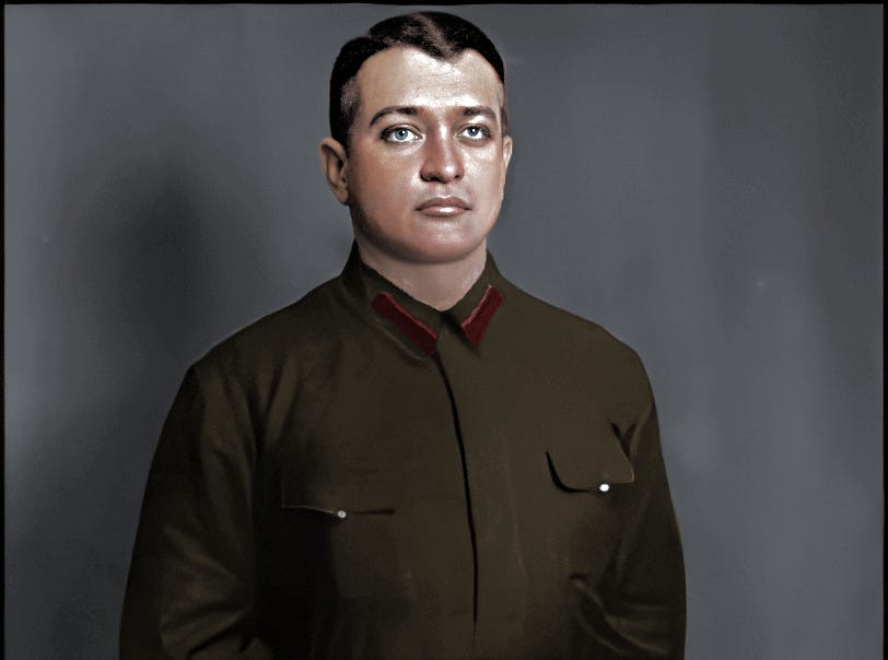 r/Colorization - Mikhail Tukhachevsky "The Red Napoleon" - the pioneer of the modernisation of the Soviet Red Army (1935) [812x604]