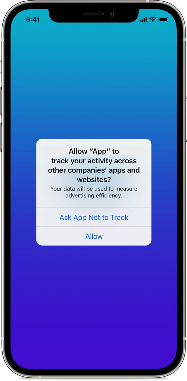 If an app asks to track your activity - Apple Support (IN)