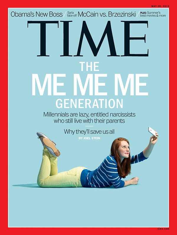 Time Mag 52813 Millennial me