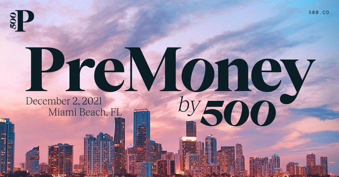 PreMoney 2021 | December 2 - Miami, FL