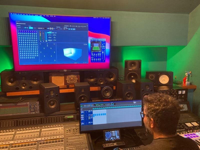 Lavorando su Dolby Atmos al QG Studio insieme al nostro produttore Massimo Zoara