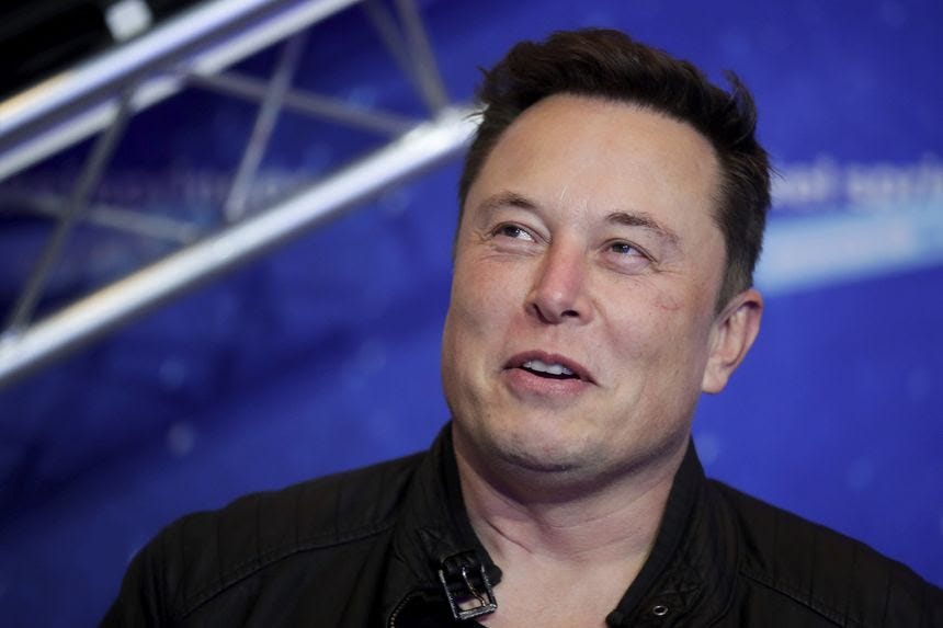 A close-up of Tesla CEO Elon Musk