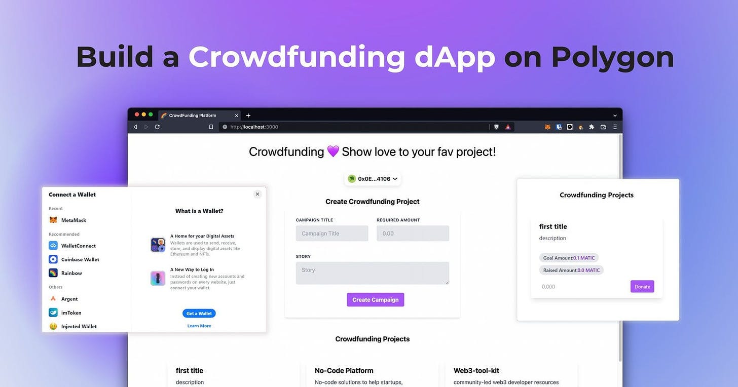 How to build an End-to-End Donation-Based Crowdfunding dApp on Polygon