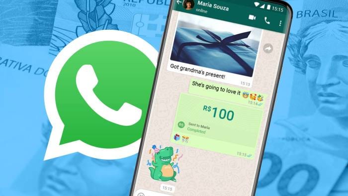 Facebook launches WhatsApp-based digital payments service in Brazil |  Financial Times