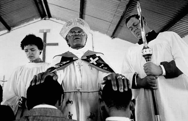 In 1986, he was named archbishop of Cape Town and became spiritual head of the country’s 1.5 million Anglicans, 80 percent of whom were Black.